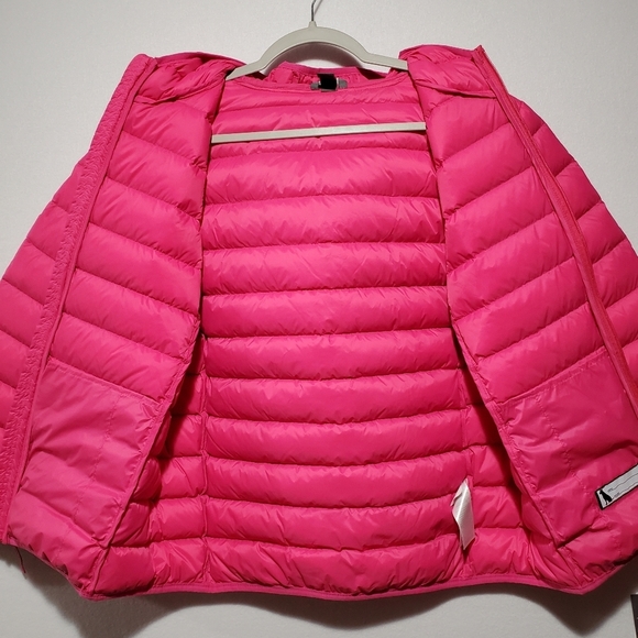 Eddie Bauer Girls Size XL Size 16 Pink Magenta Cirruslite Down Full Zip Jacket - Picture 9 of 11